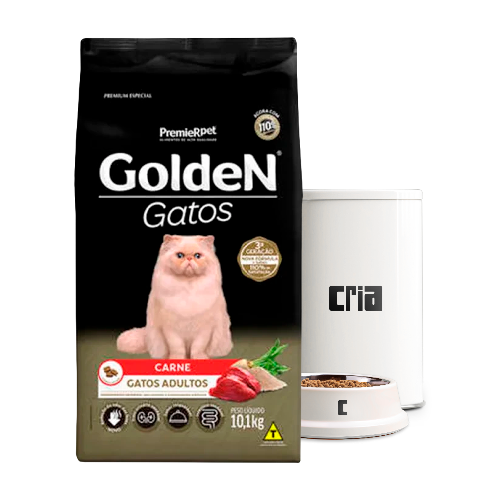 Premier Golden Fórmula Gato Adulto Sabor Carne (venda por 100g)