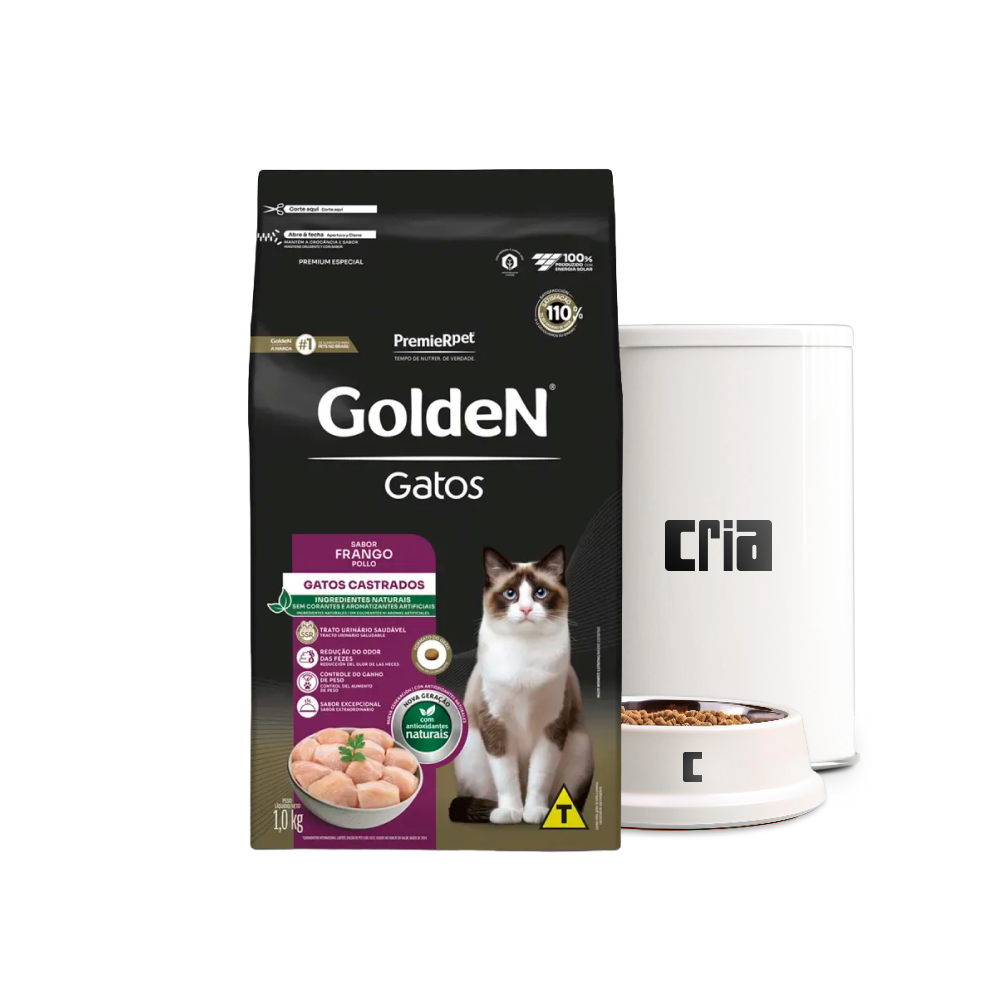 Premier Golden Fórmula Gato Adulto Castrado Sabor Frango (venda por 100g)