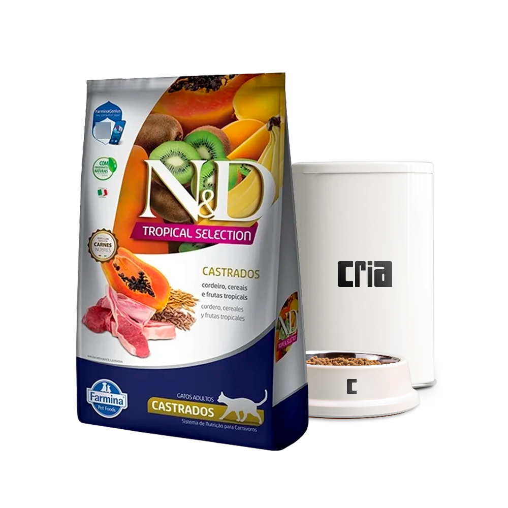 N&D Tropical Selection Gato Castrado Cordeiro (venda por 100g)