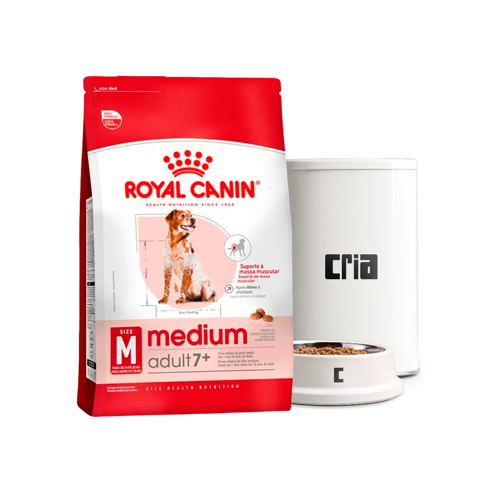 Royal Canin Porte Médio Adulto 7+ Cão Porte Médio (venda por 100g)