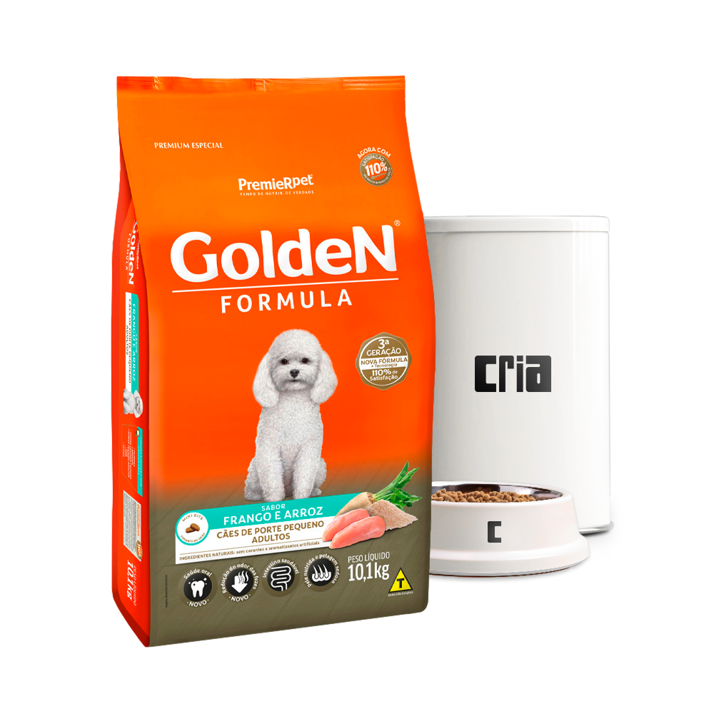 Premier Golden Formula Cão Adulto Porte Pequeno Sabor Frango e Arroz (venda por 100g)