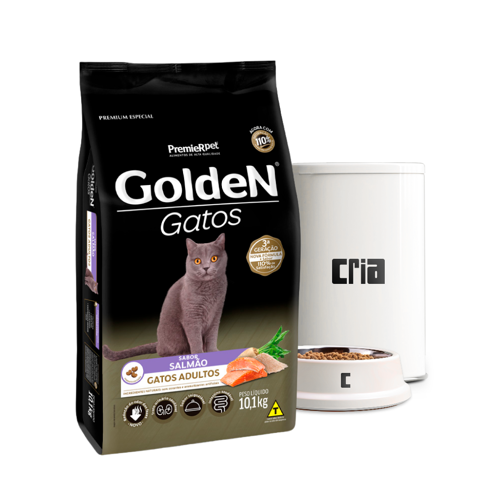 Premier Golden Fórmula Gato Adulto Sabor Salmão (venda por 100g)