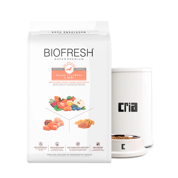 Biofresh Cães Adultos Castrados Porte Mini ou Pequeno Sabor Mix de Carnes (venda por 100g)