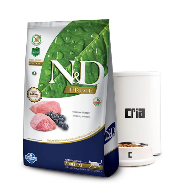 N&D Prime Gato Adulto Sabor Cordeiro e Blueberry (venda por 100g)