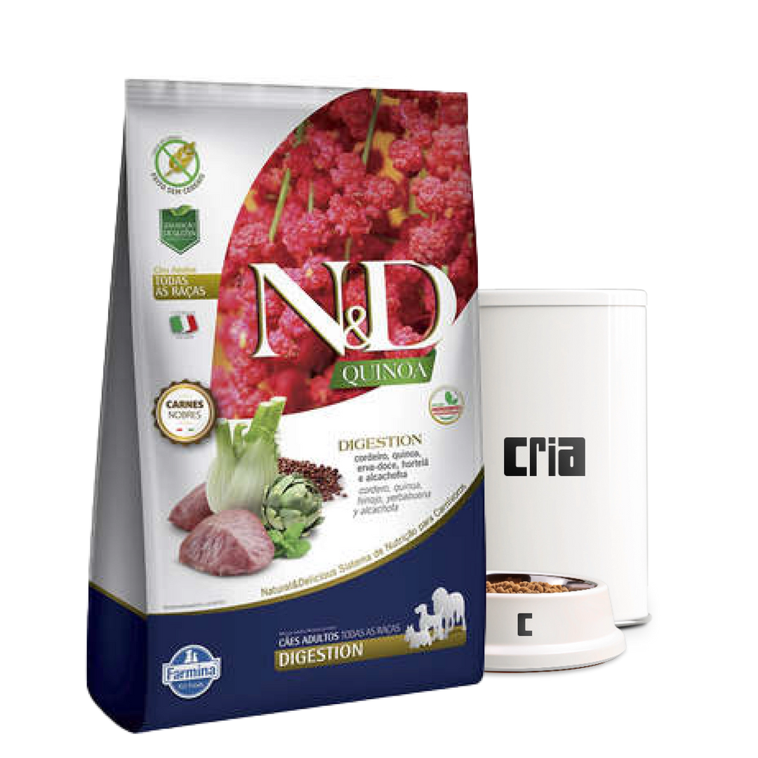 N&D Quinoa Digestion Cães Adultos Sabor Cordeiro (venda por 100g)