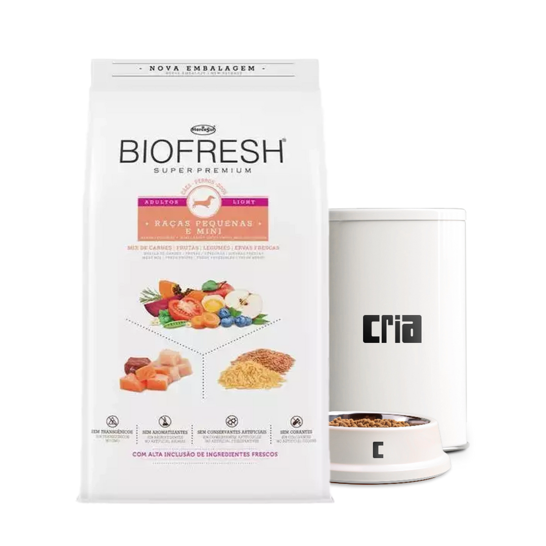 Biofresh Light Cães Adultos Porte Mini ou Pequeno Sabor Mix de Carnes (venda por 100g)
