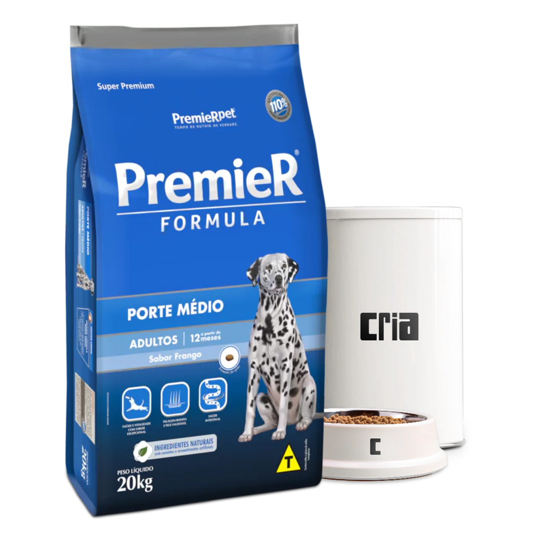 PremieR Fórmula Cães Adultos Porte Médio Sabor Frango (venda por 100g)