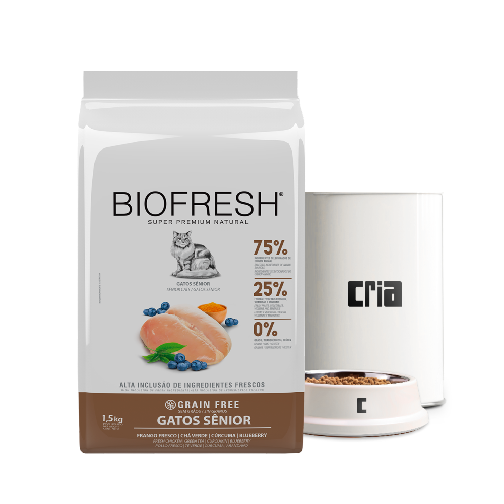 Biofresh Gato Sênior Sabor Frango (venda por 100g)