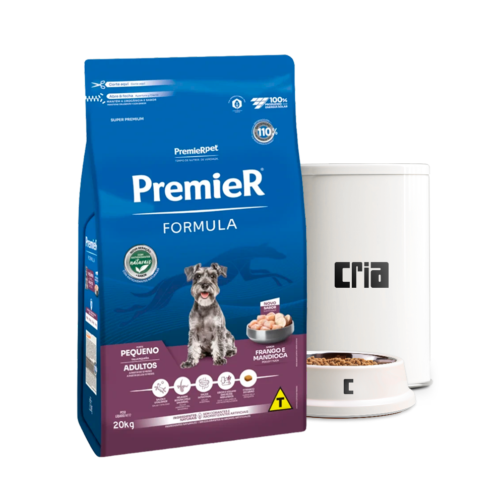 PremieR Fórmula Cães Adultos Porte Pequeno Sabor Frango (venda por 100g)