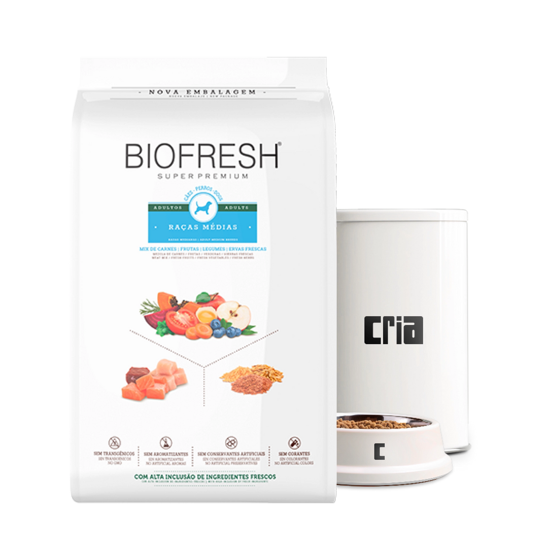 Biofresh Cães Adultos Porte Médio Sabor Mix de Carnes (venda por 100g)