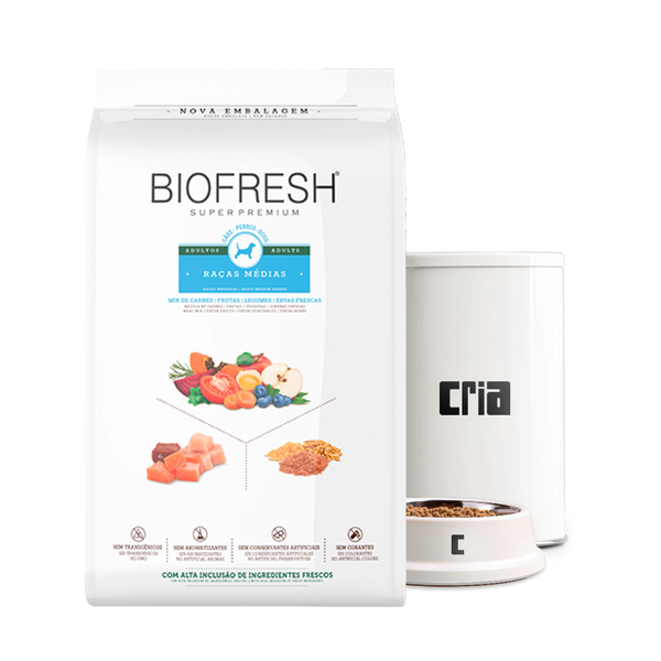 Biofresh Cães Adultos Porte Médio Sabor Mix de Carnes (venda por 100g)