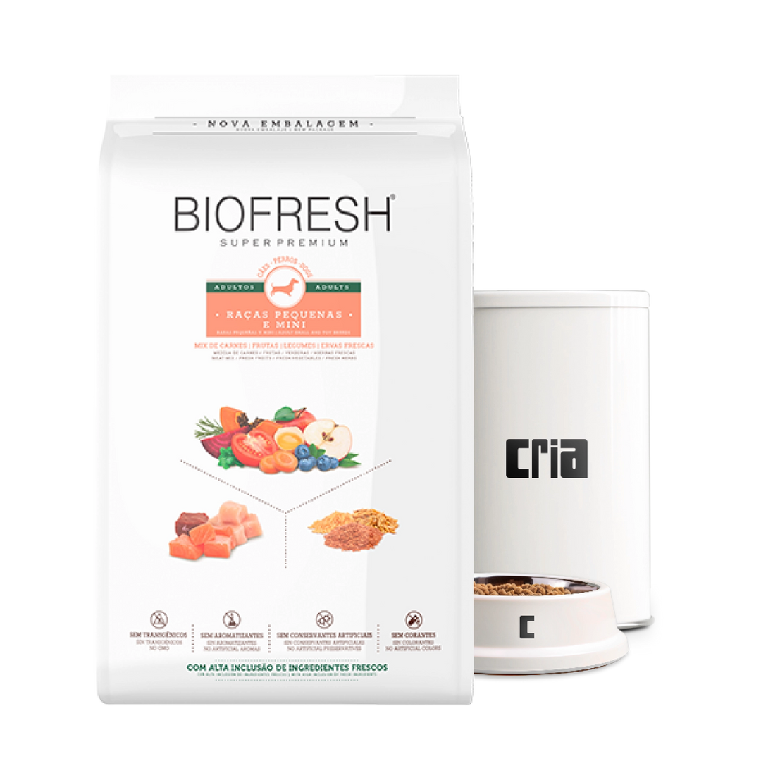 Biofresh Cães Adultos Porte Mini ou Pequeno Sabor Mix de Carne (venda por 100g)