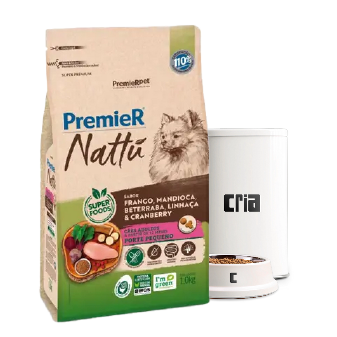 PremieR Nattu Cães Sênior Sabor Frango, Mandioca e Beterraba (venda por 100g)