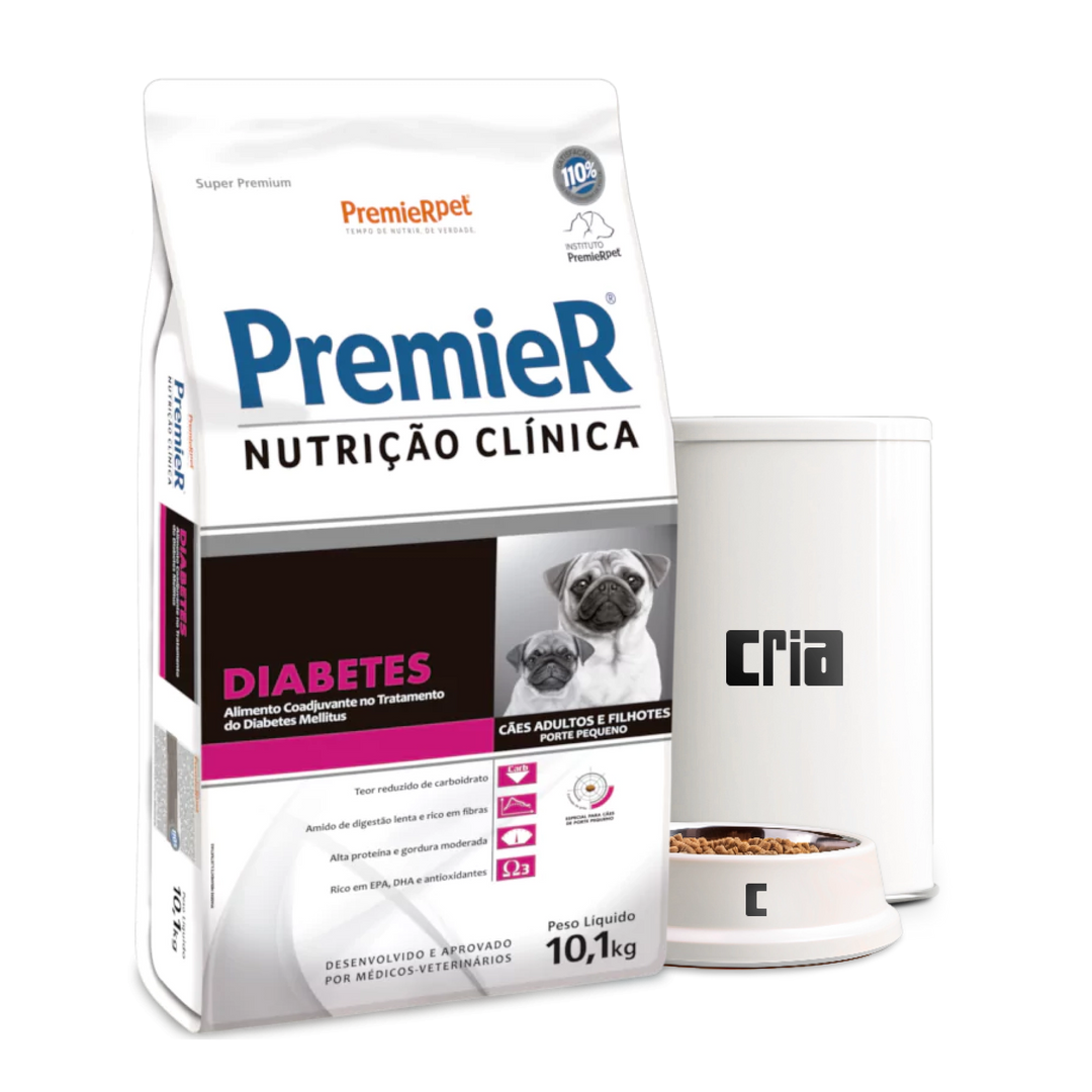 PremieR Nutrição Clínica Diabetes Cães Porte Pequeno (venda por 100g)