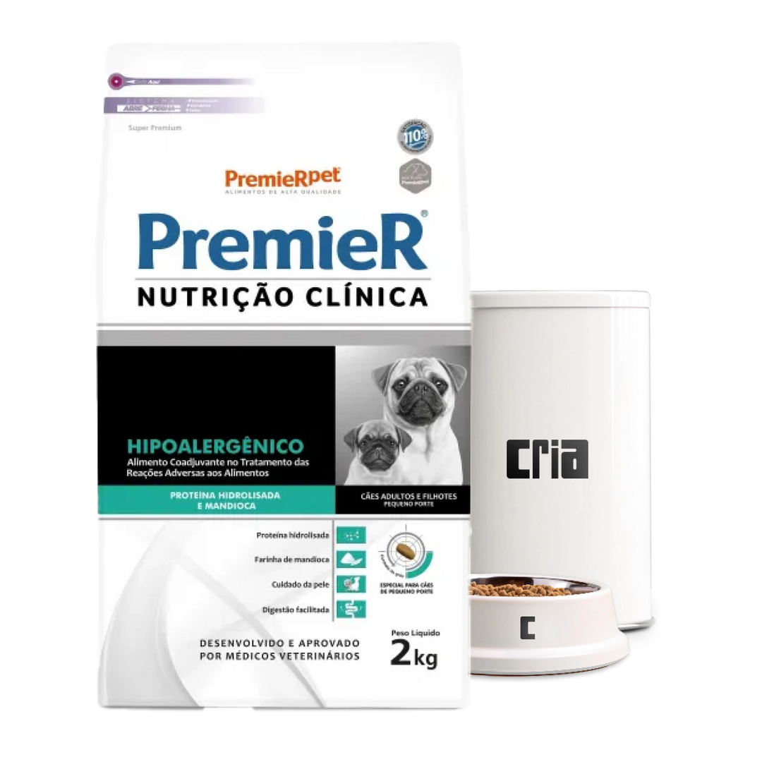 PremieR Nutrição Clínica Hipoalergênico Proteína Hidrolisada Cães Porte Pequeno (venda por 100g)