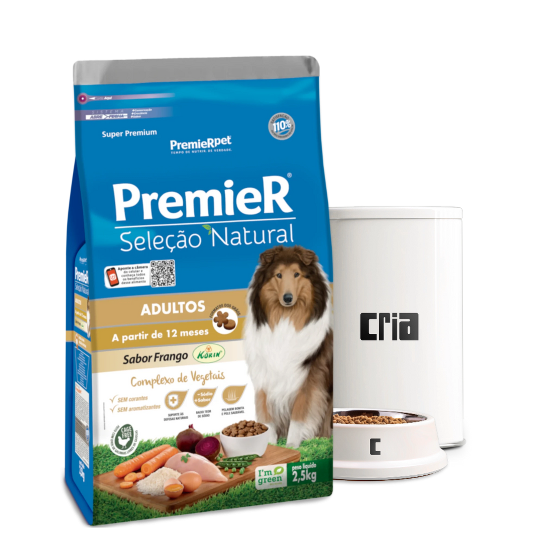 PremieR Seleção Natural Cães Adultos Sabor Frango Korin (venda por 100g)