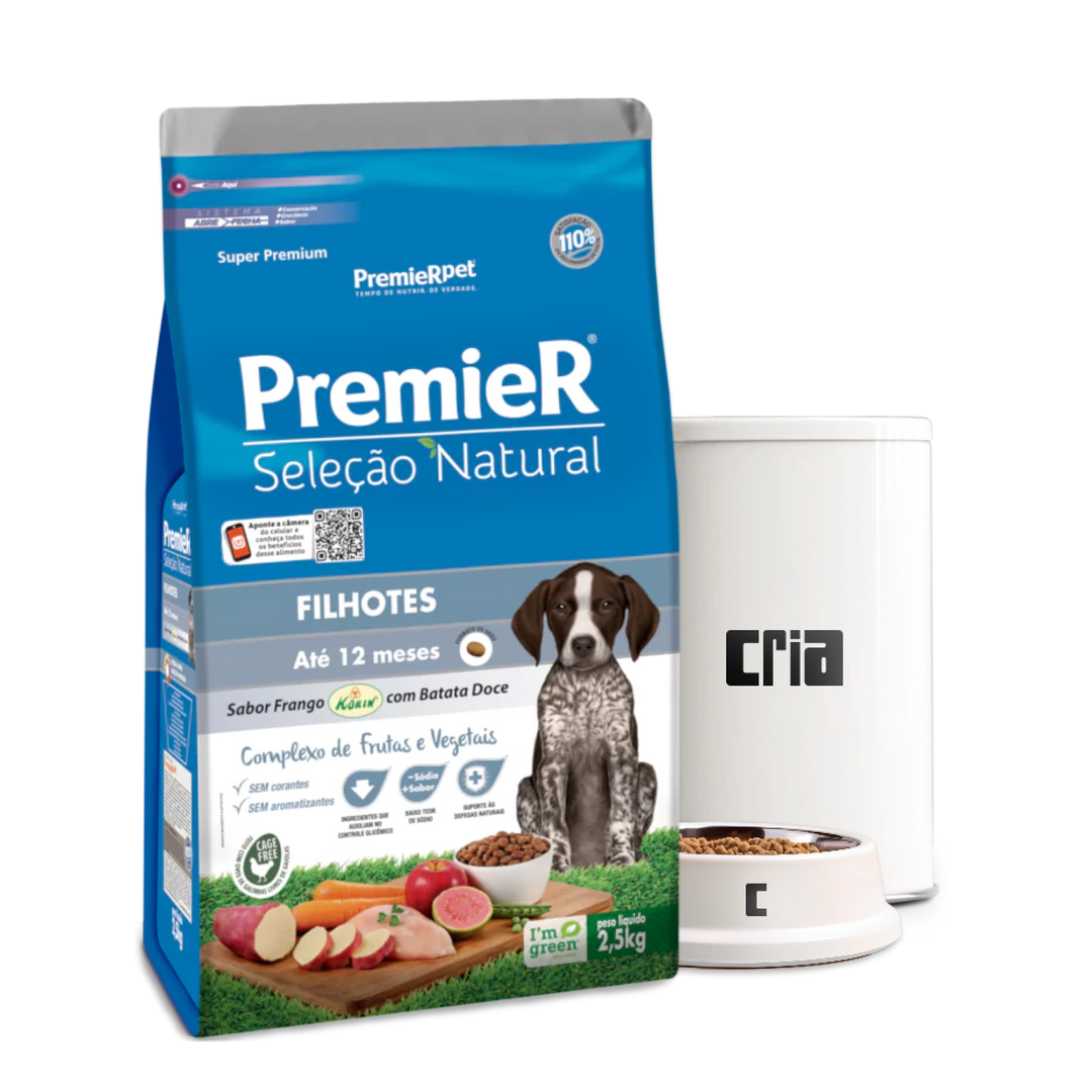 PremieR Seleção Natural Cães FIlhotes Sabor Frango Korin com Batata Doce (venda por 100g)