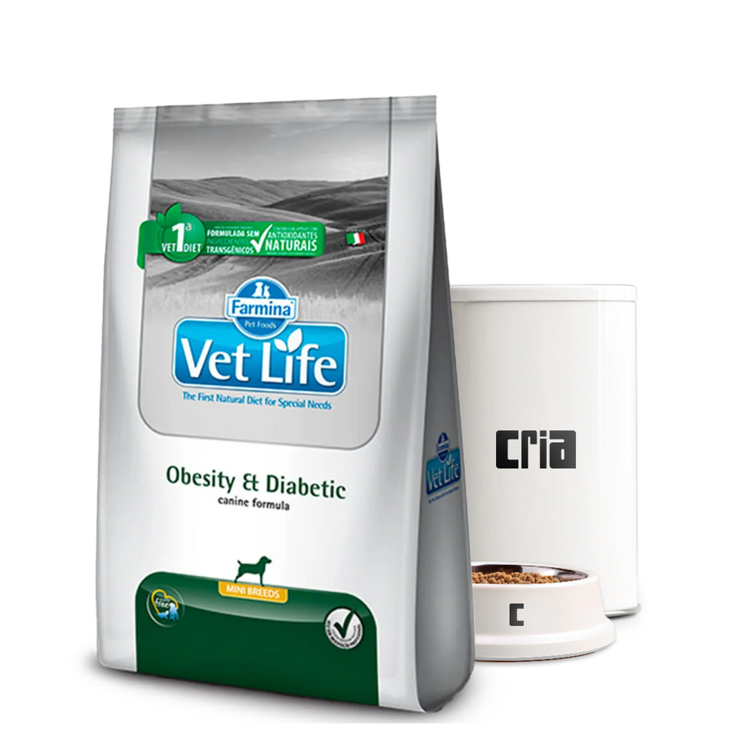 Vet Life Obesity & Diabetic Cães (venda por 100g)