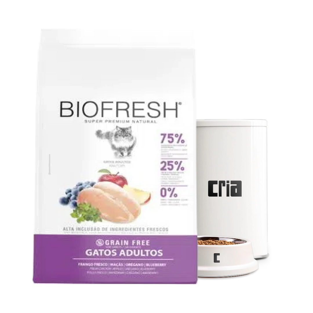 Biofresh Gatos Adultos Grain Free Sabor Frango e Maçã (venda por 100g)