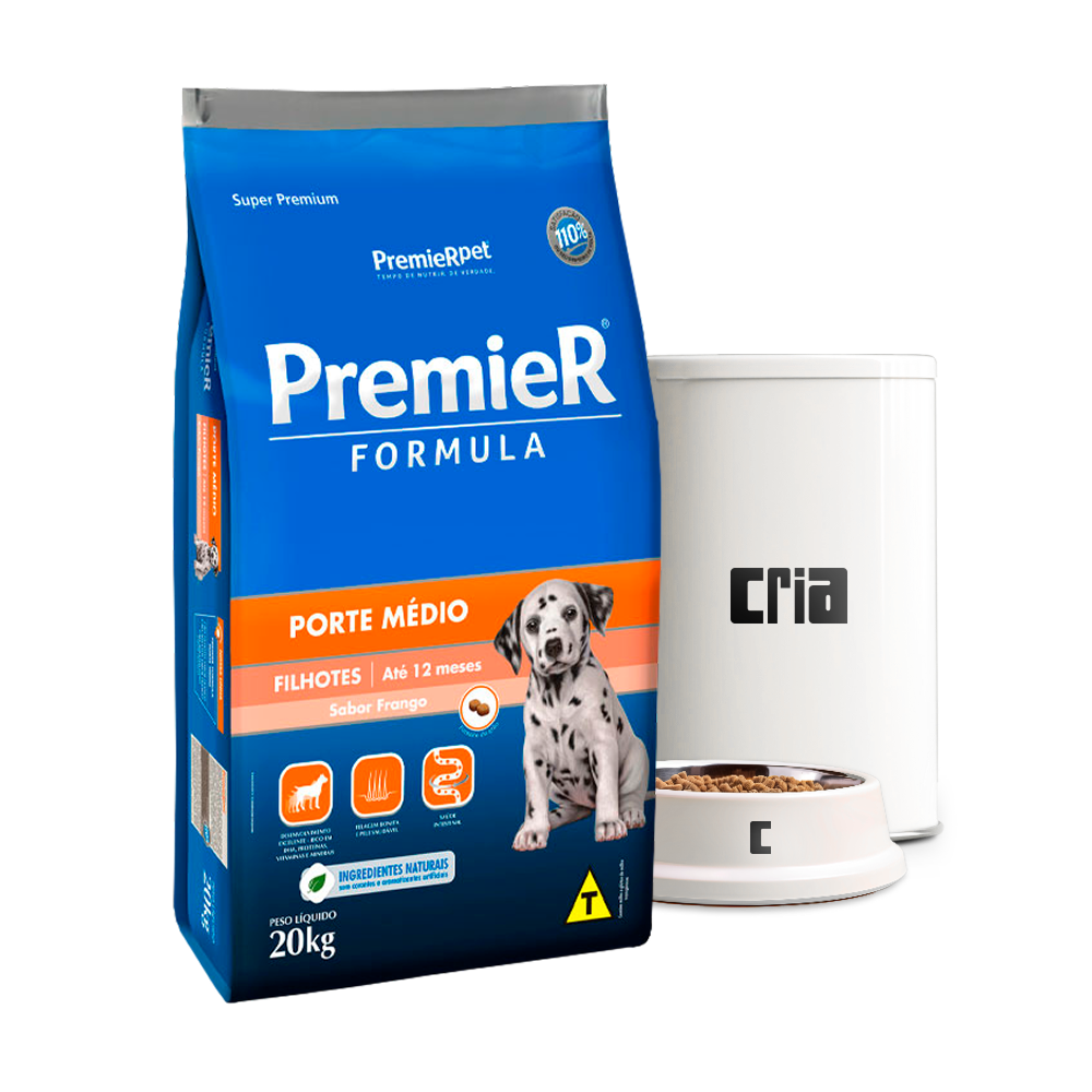 PremieR Fórmula Cães FIlhotes Porte Médio Sabor Frango (venda por 100g)