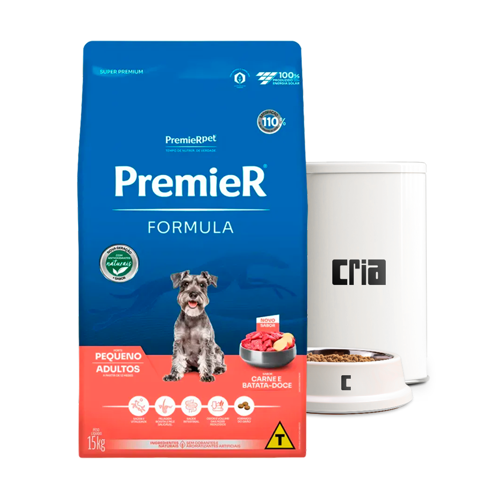 Premier Formula Cão Adulto Raças Pequenas Carne e Batata Doce (venda por 100g)