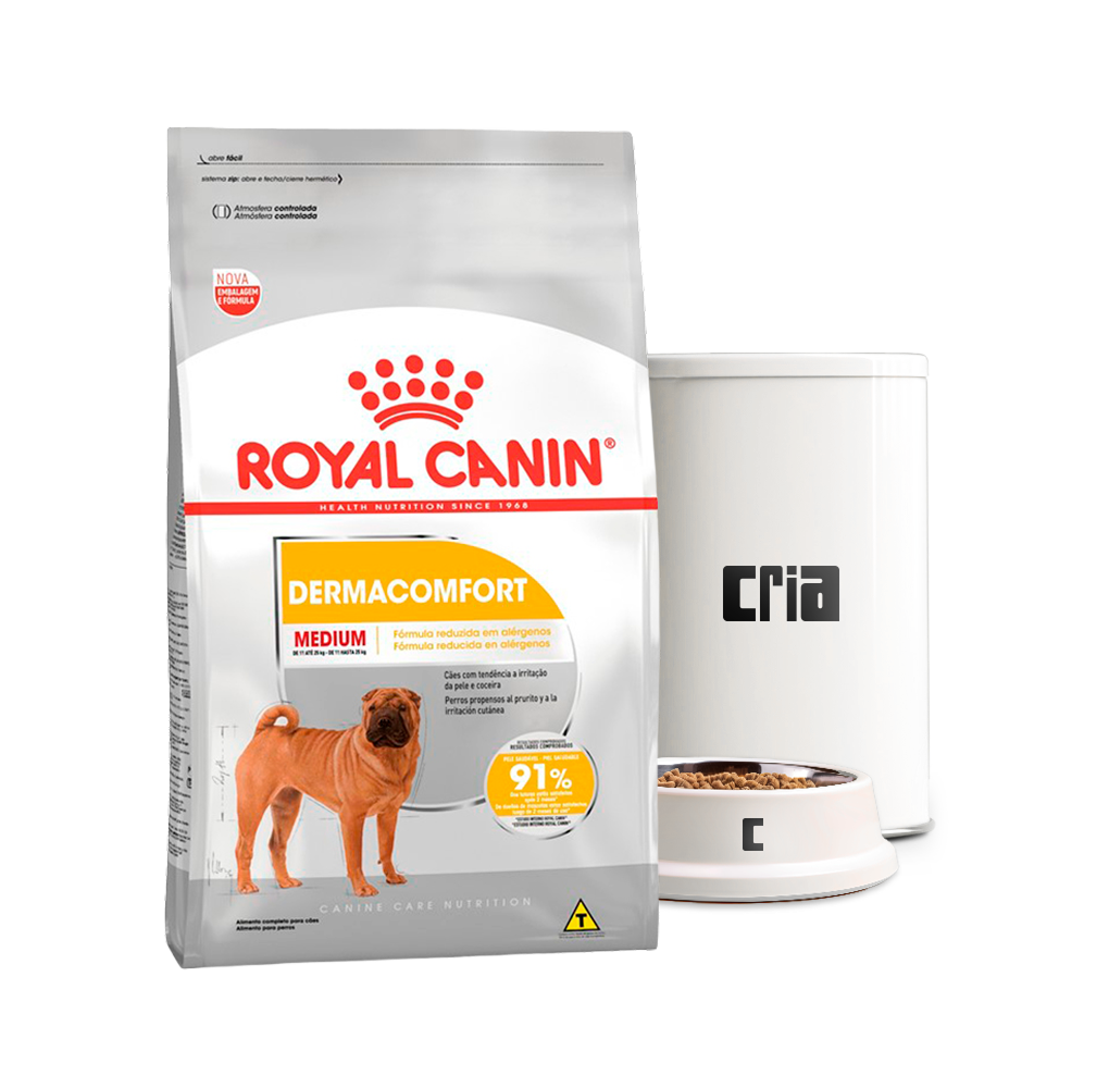 Royal Canin Dermacomfort Cão Adulto Porte Médio (venda por 100g)