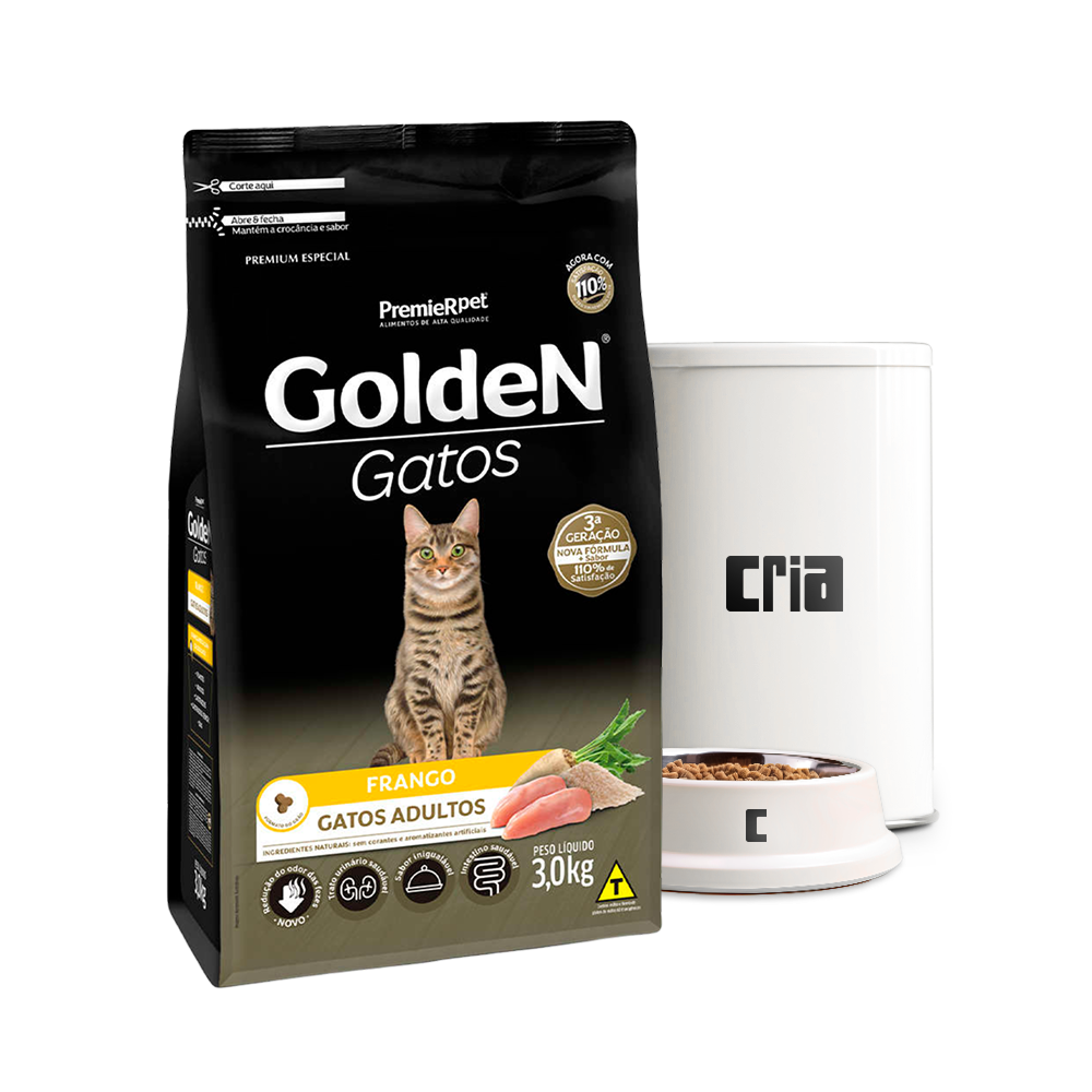 Premier Golden Gato Adulto Sabor Frango (venda por 100g)