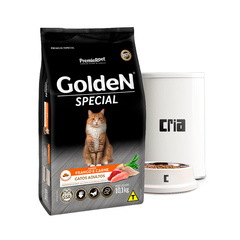 Premier Golden Special Gato Adulto Sabor Frango e Carne (venda por 100g)