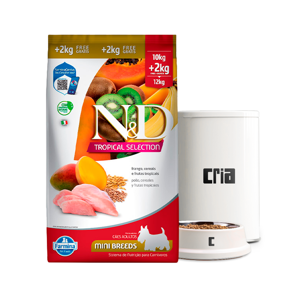 N&D Tropical Selection Cão Adulto Porte Mini Frango (venda por 100g)