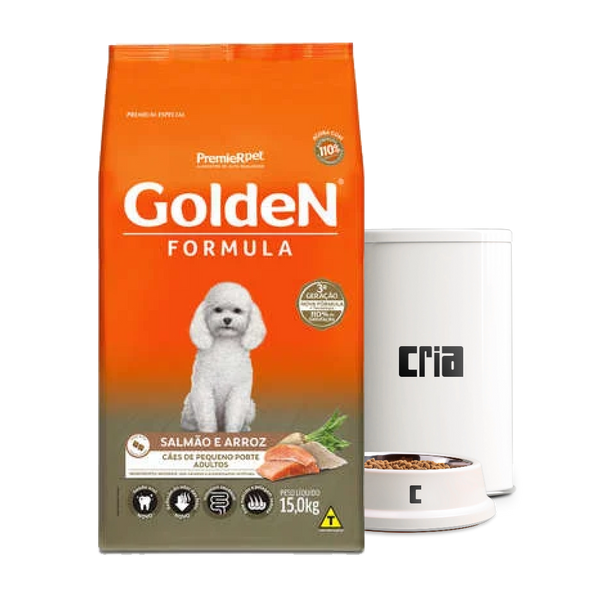 Golden Fórmula Mini Bits Cães Adultos Raças Pequenas Sabor Salmão e Arroz (venda por 100g)