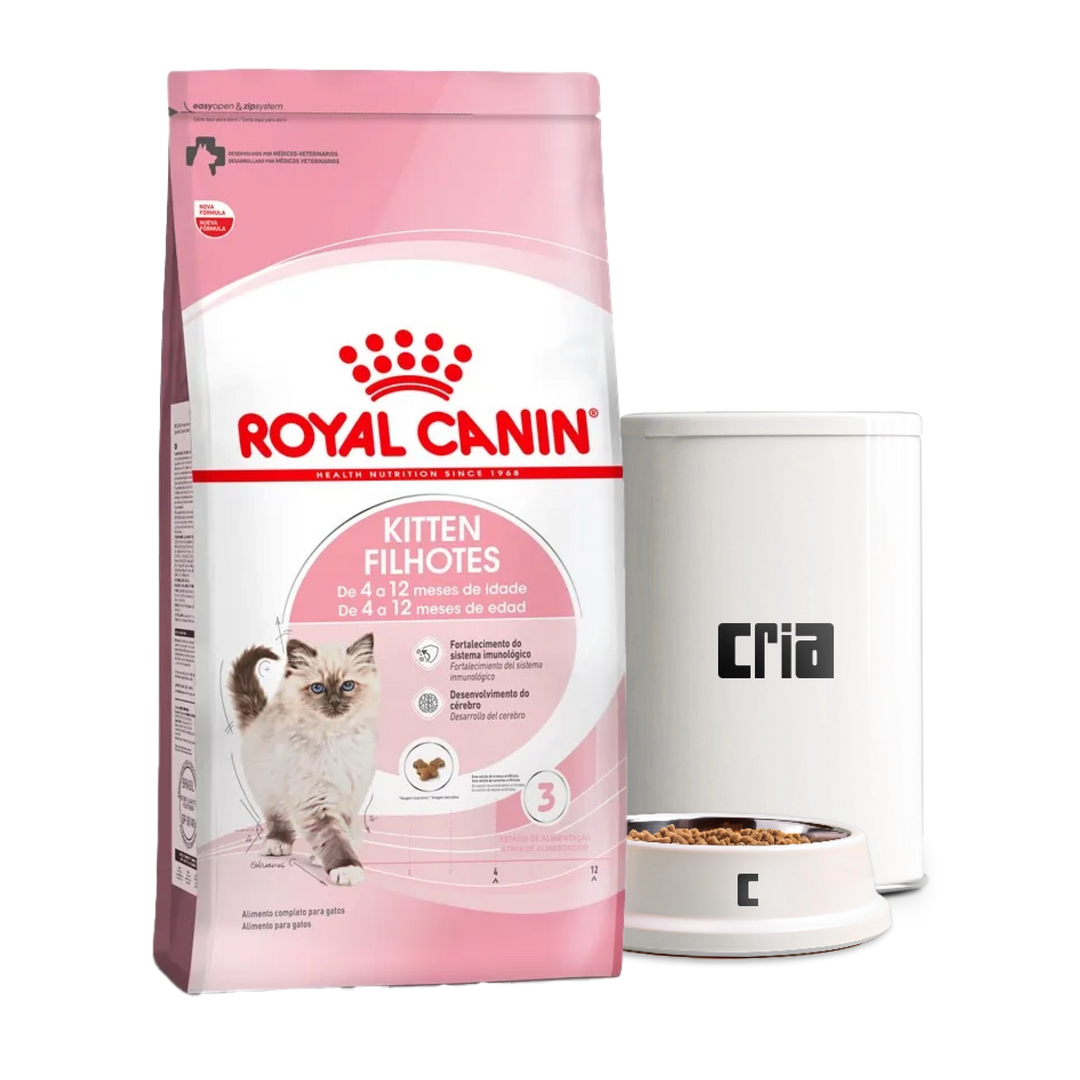 Ração Royal Canin Kitten para Gatos Filhotes com até 12 meses de idade (venda por 100g)
