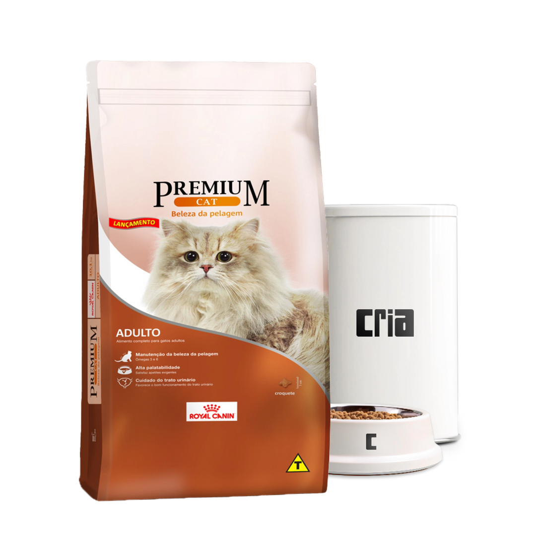 Ração Royal Canin Premium Cat Beleza Da Pelagem Para Gatos Adultos (venda por 100g)