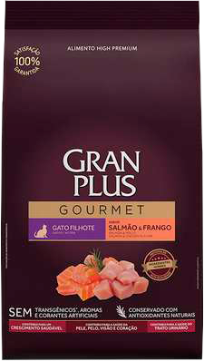 Gran Plus Gourmet Gato Filhote Salmão e Frango (venda por 100g)